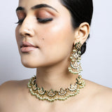 Kundan choker/ necklace with earrings Set