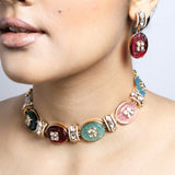 Atrangi Necklace/Choker with Earrings Set