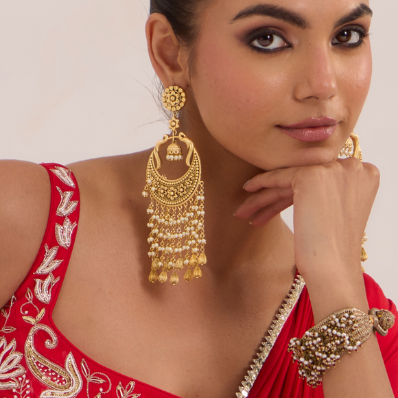 Golden Drape Earrings