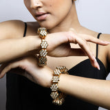 Kundan Pacheli Bangle Set