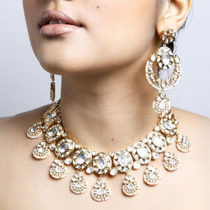 Moira Polki Necklace with Earrings Set