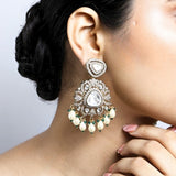 Parineeti Polki Diamond Chandbali Earrings