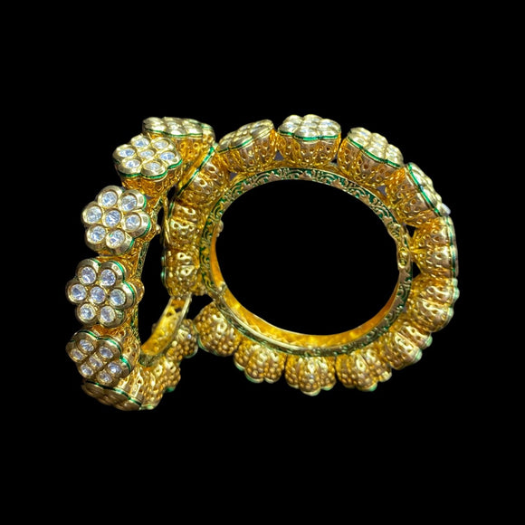 Kundan Pacheli Bangle Set