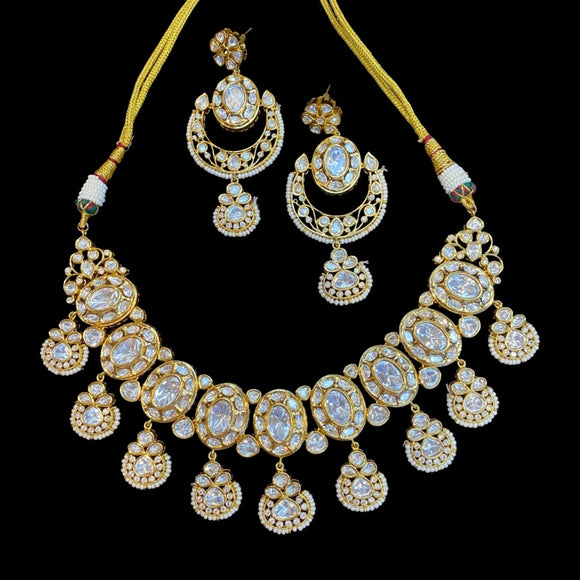 Moira Polki Necklace with Earrings Set
