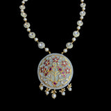 Advika Long Necklace with Earrings Set