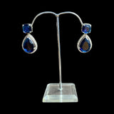 Ocean Diamond Necklace with Earrings Set