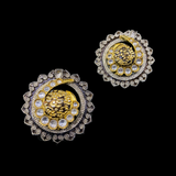 Temple Dual polish Stud Earrings