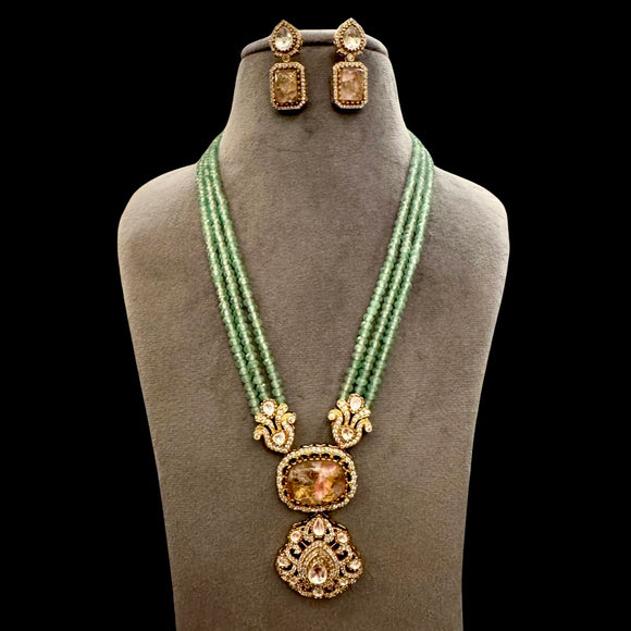 Green Necklace Set for Women