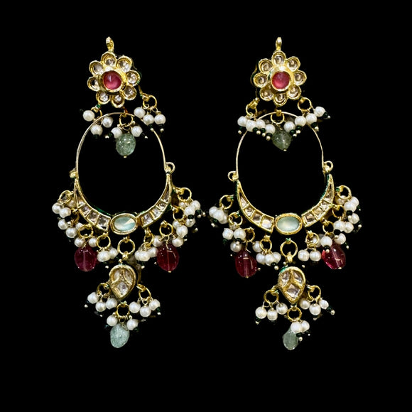 Beaded Royal Grace Chandbali Earrings
