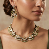 Kundan choker/ necklace with earrings Set