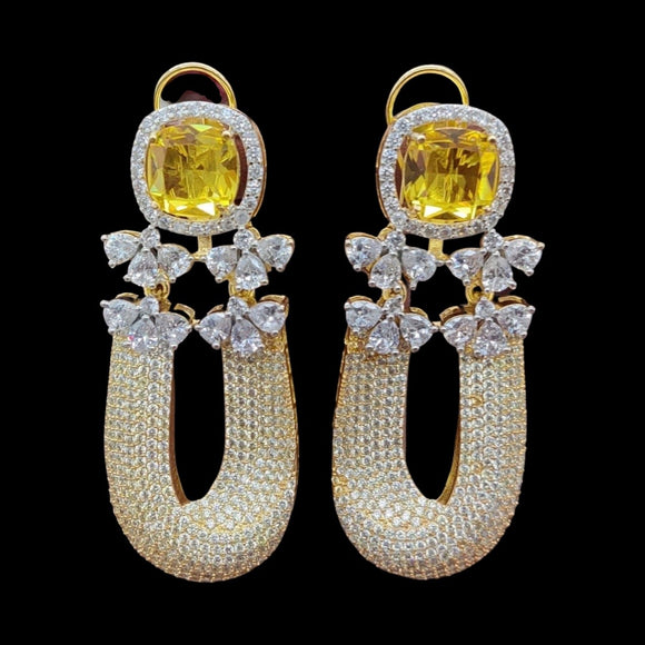 Amara Citrine Stone Earrings