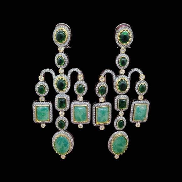 Emerald Zircon Earrings