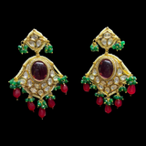 Ruby Chandbali Earrings