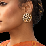 Polki Diamond Stud Earrings