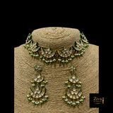 Kundan choker/ necklace with earrings Set
