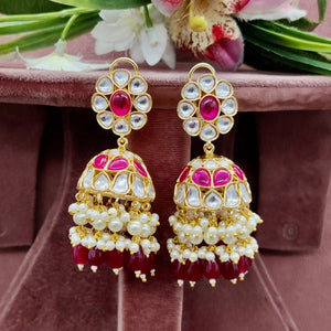 Ruby Jhumka Earrings