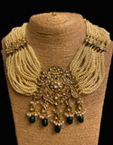 Kundan Necklace with Earrings Set - Ziva Art Jewellery
