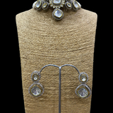 Victorian kundan Pearl Choker with Earrings Set