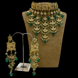 Kundan choker with Earrings and Tikka Set