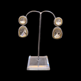 Single line Victorian kundan Necklace with Earrings Set