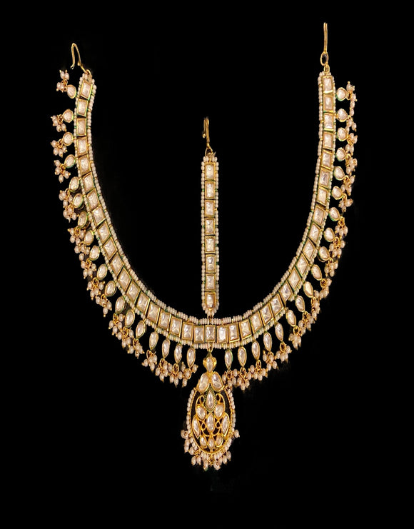 Broad Kundan Matta Patti - Ziva Art Jewellery