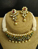 Kundan Chokar with Earrings Set - Ziva Art Jewellery