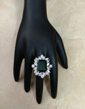Emerald Diamond stones Ring - Ziva Art Jewellery