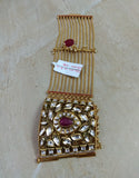 Kundan Gold Dastan bracelet - Ziva Art Jewellery
