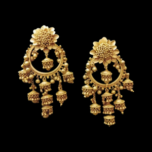 Matte Gold Polish Earrings