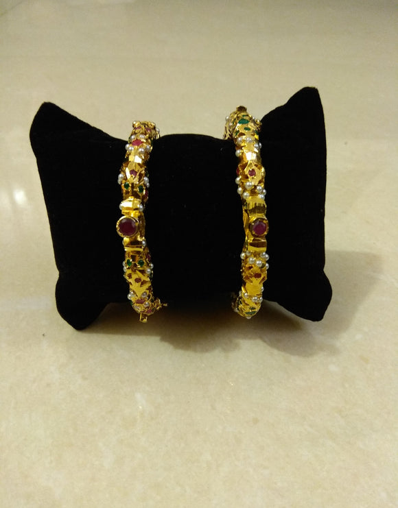 Jadau Bangles - Ziva Art Jewellery