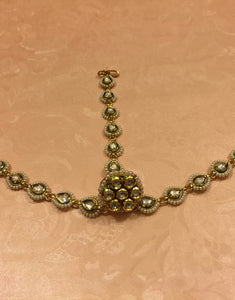Borla Pachi Kundan Matha Patti - Ziva Art Jewellery
