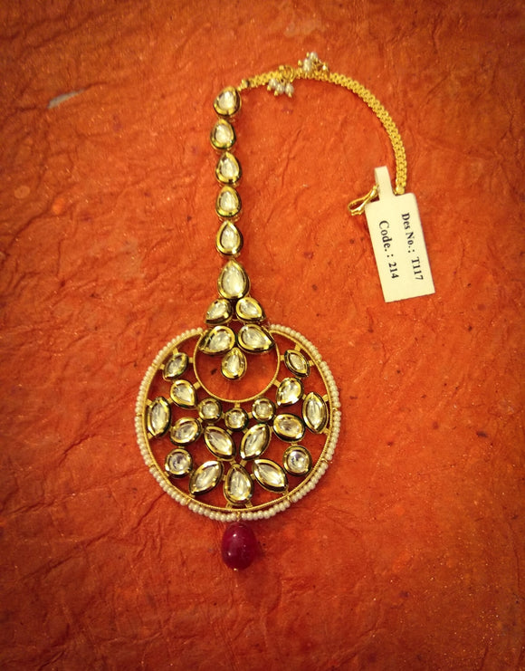 Kundan Tikka - Ziva Art Jewellery