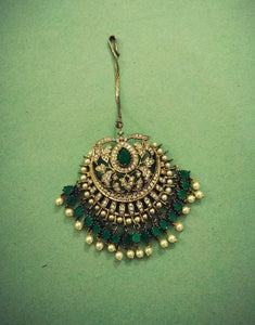Emerald Victorian Tikka - Ziva Art Jewellery