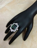 Emerald Diamond stones Ring - Ziva Art Jewellery